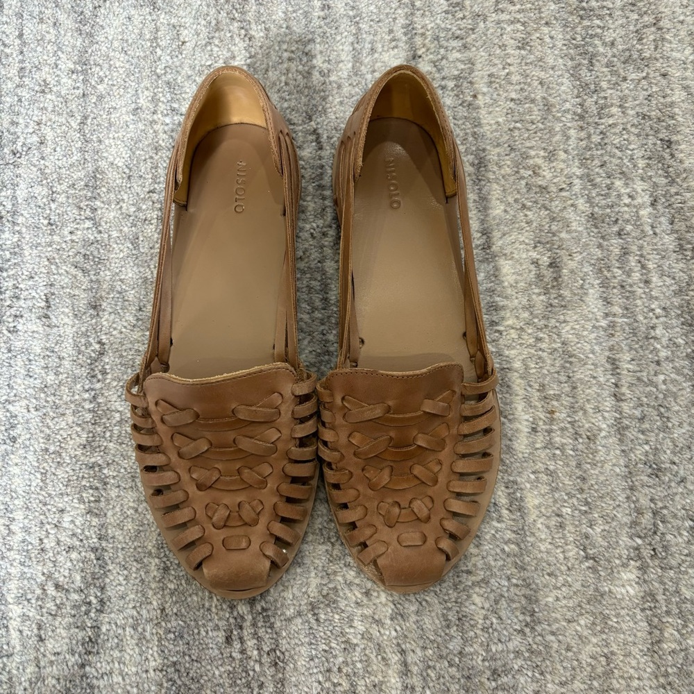 Nisolo Women's Huarache Sandal Almond size 11